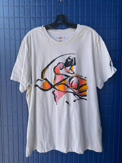 T-shirt Blanc à motif